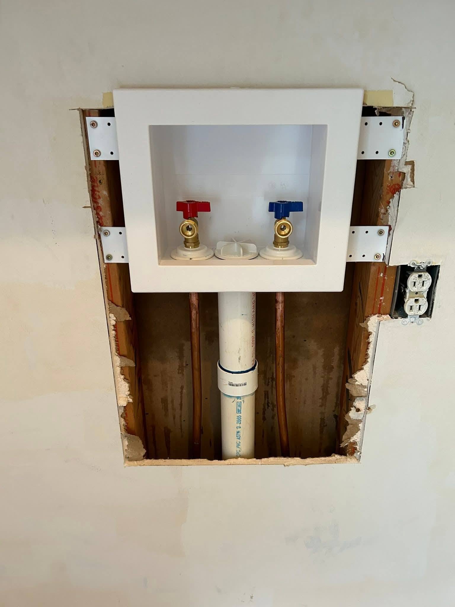 Washer box install