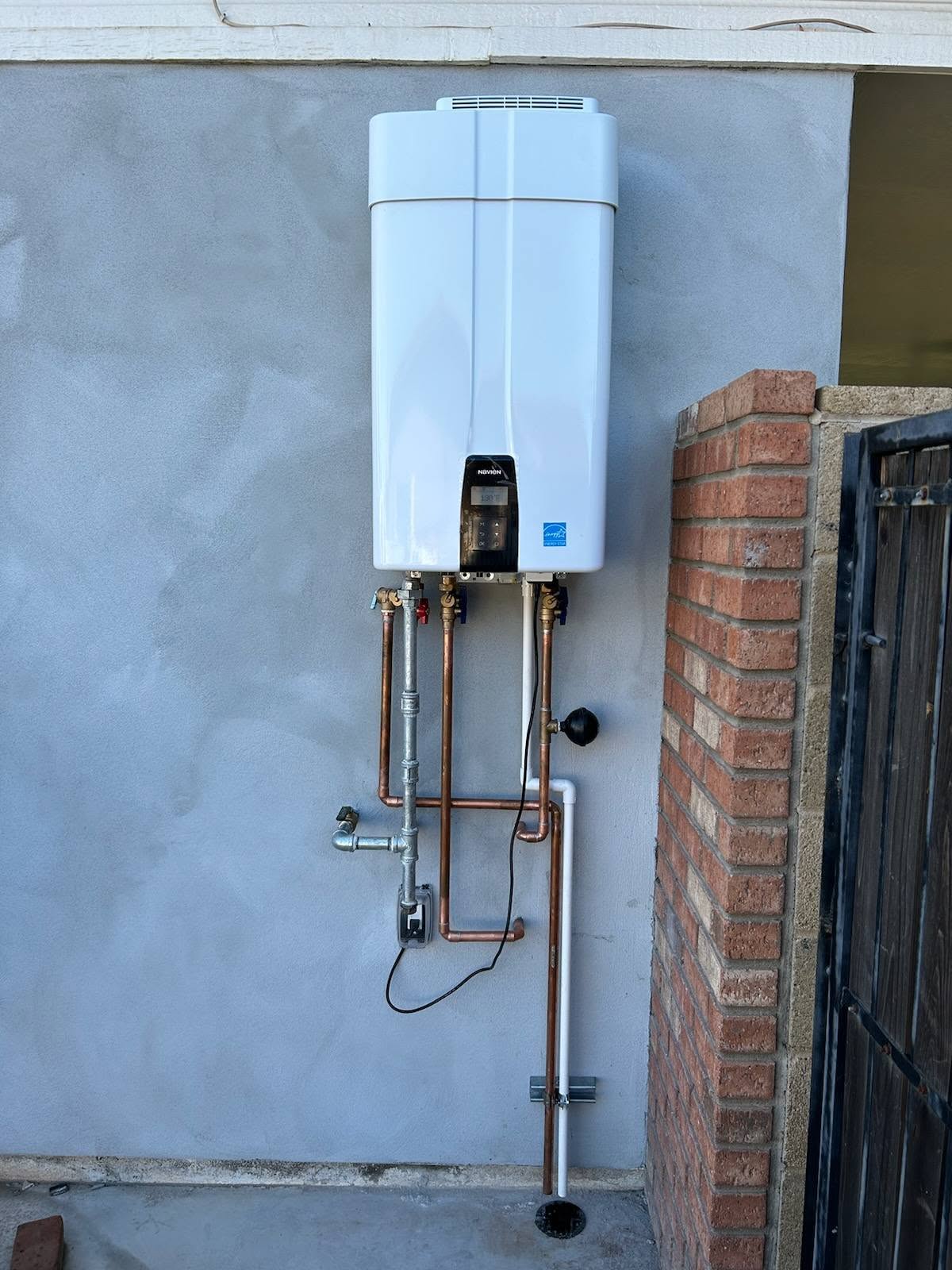 Tankless water heater install